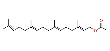 (E,E,E)-3,7,11,15-Tetramethyl-2,6,10,14-hexadecatetraenyl acetate